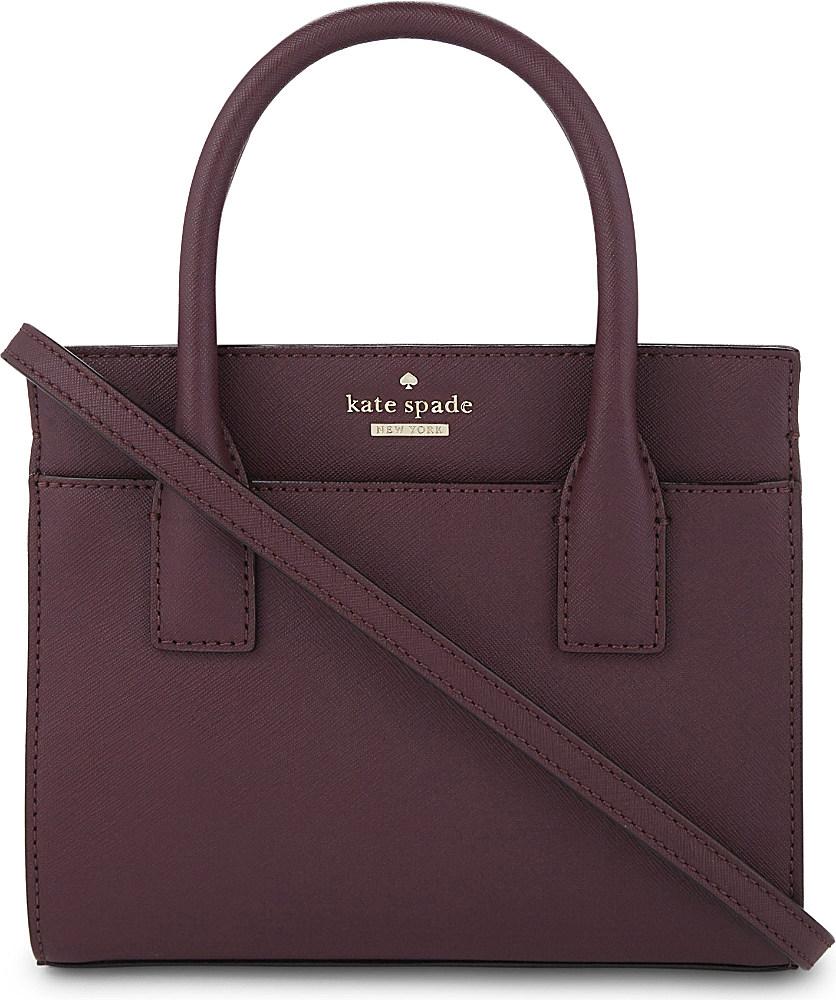 Kate Spade Ladies Deep Plum Classic Cameron Street Mini Candace Leather